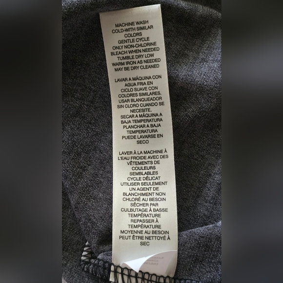 Chico's Knit Kit White Black Butterfly Floral Long Sleeve Top Sz 3 or L Gothic - Picture 13 of 14